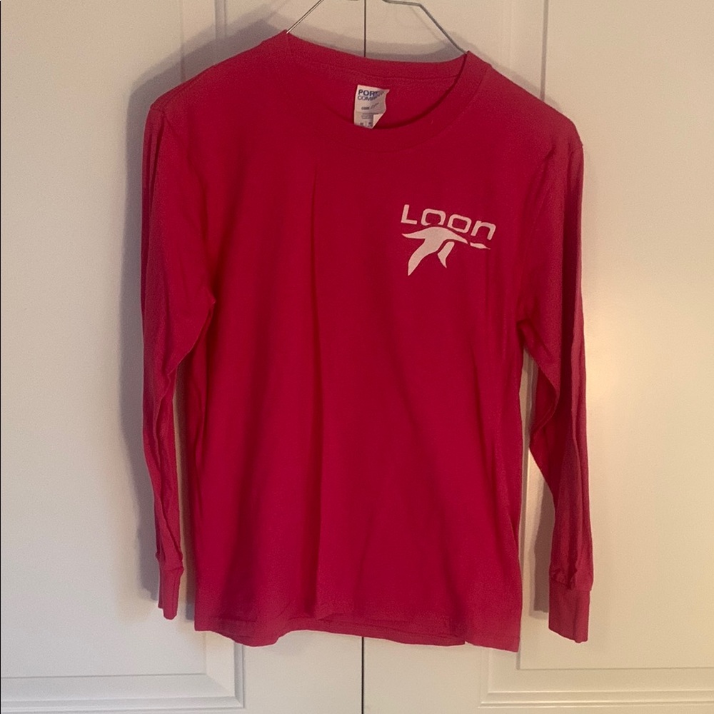 Loon Peak Pink Long Sleeve Tee Casual Comfort